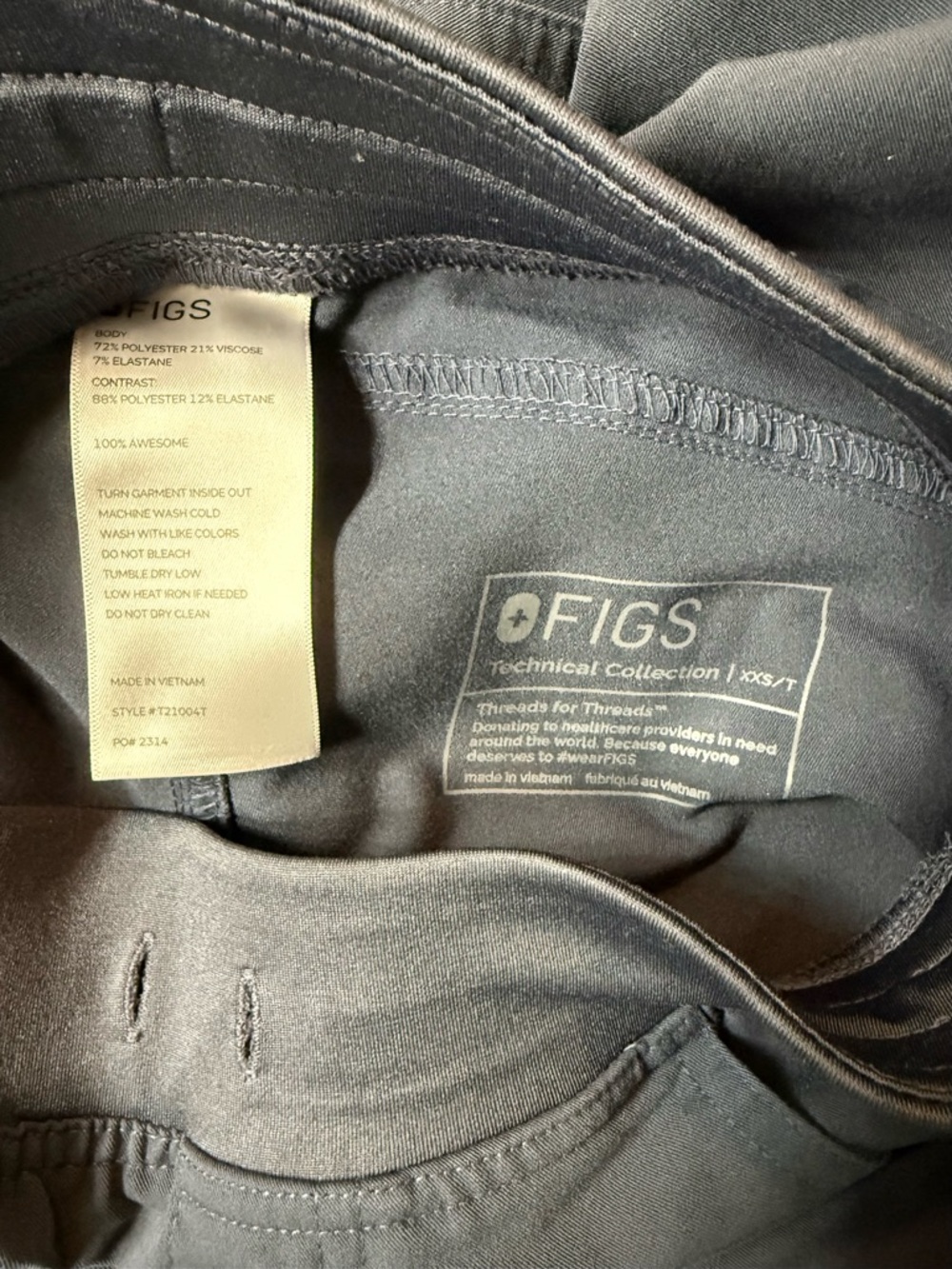 FIGS Kade Cargo Scrub Pants XXS T Lot Of 3 Gray Blue Teal Nurse Doctor Medical - Picture 4 of 14